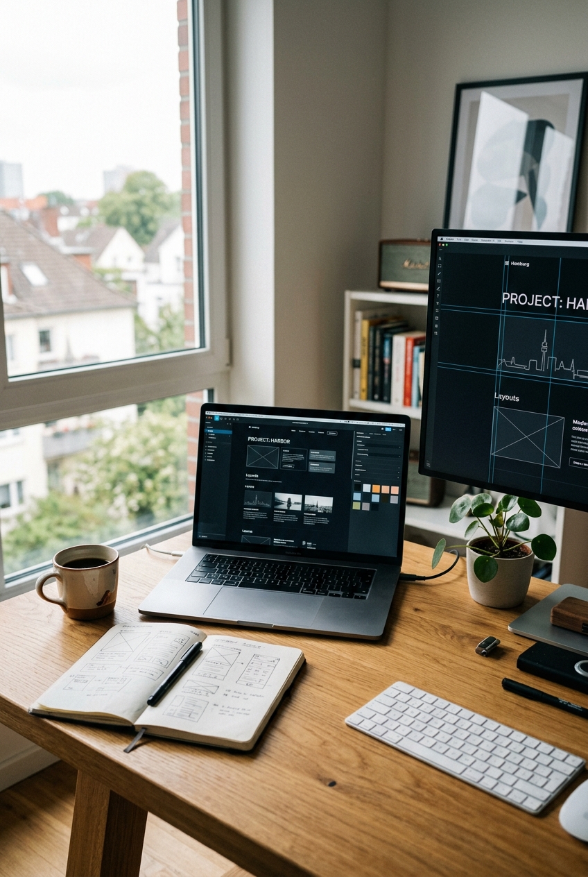 Arbeitsplatz von Nordhorizont Digital, Platzhalter-Foto